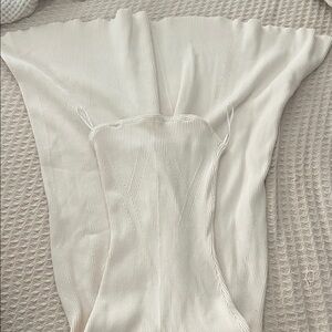 H&M Cream Ribbed dress